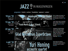 Tablet Screenshot of jazzinwageningen.com