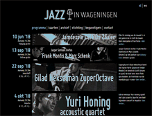 Tablet Screenshot of jazzinwageningen.nl